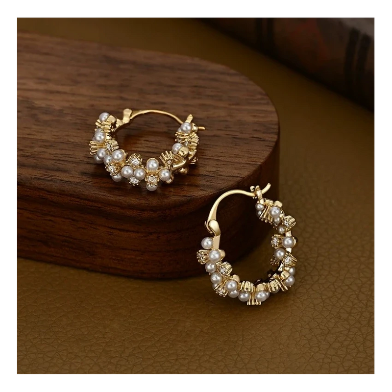 Kolczyki ze złota „Pearls Glow”