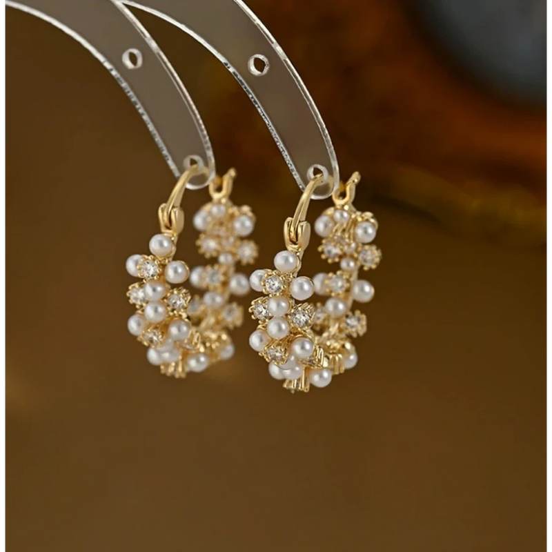 Kolczyki ze złota „Pearls Glow”